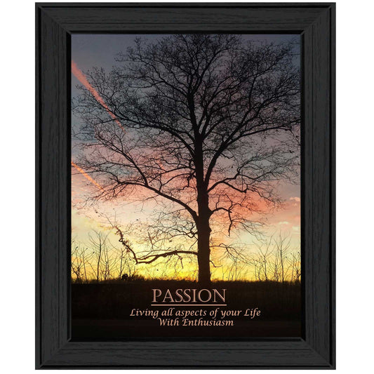 Passion 3 Black Framed Print Wall Art - Homeroots