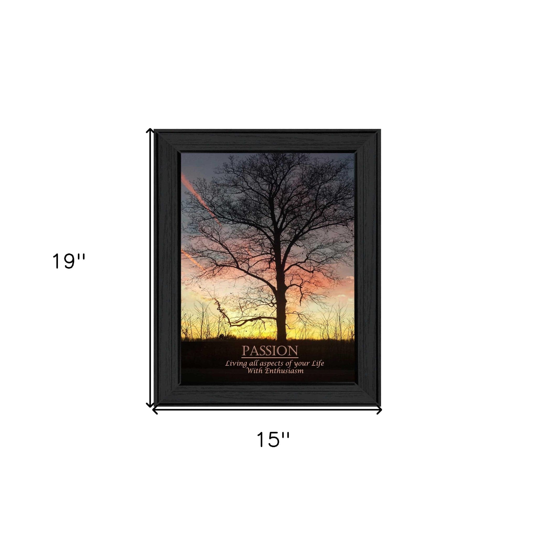 Passion 3 Black Framed Print Wall Art - Homeroots