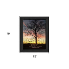 Passion 3 Black Framed Print Wall Art - Homeroots