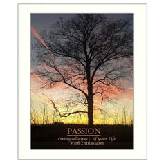Passion 4 White Framed Print Wall Art - Homeroots