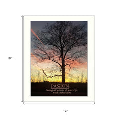 Passion 4 White Framed Print Wall Art - Homeroots