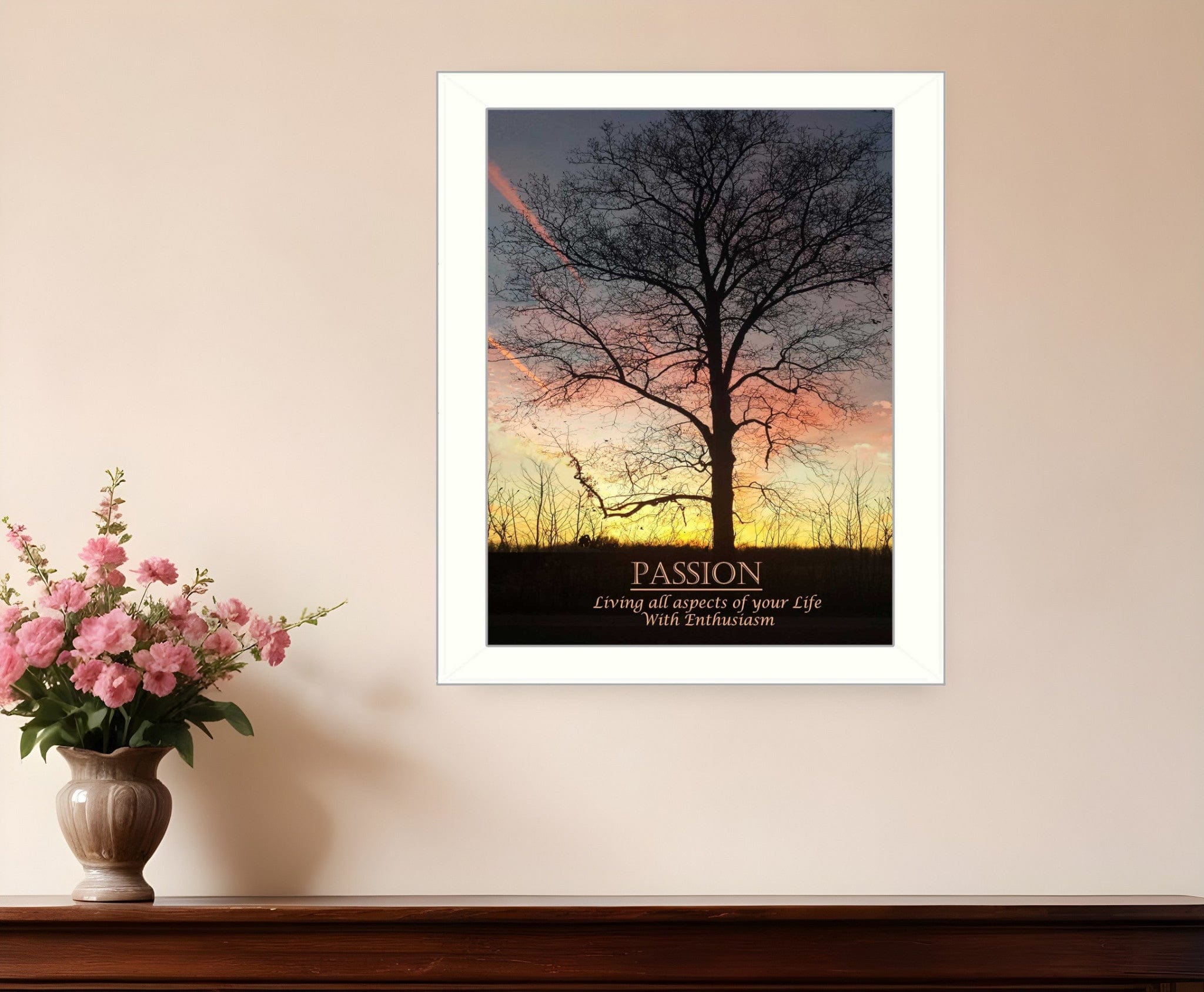 Passion 4 White Framed Print Wall Art - Homeroots