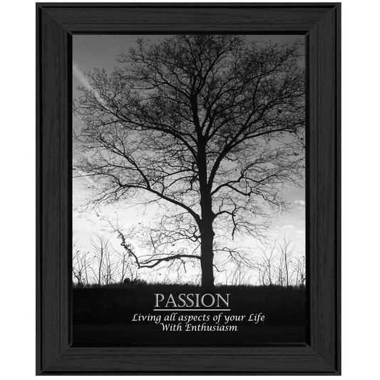 Passion 5 Black Framed Print Wall Art - Homeroots