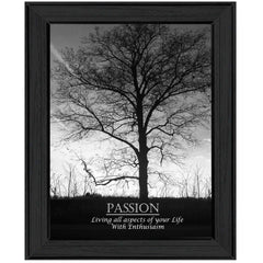 Passion 5 Black Framed Print Wall Art - Homeroots