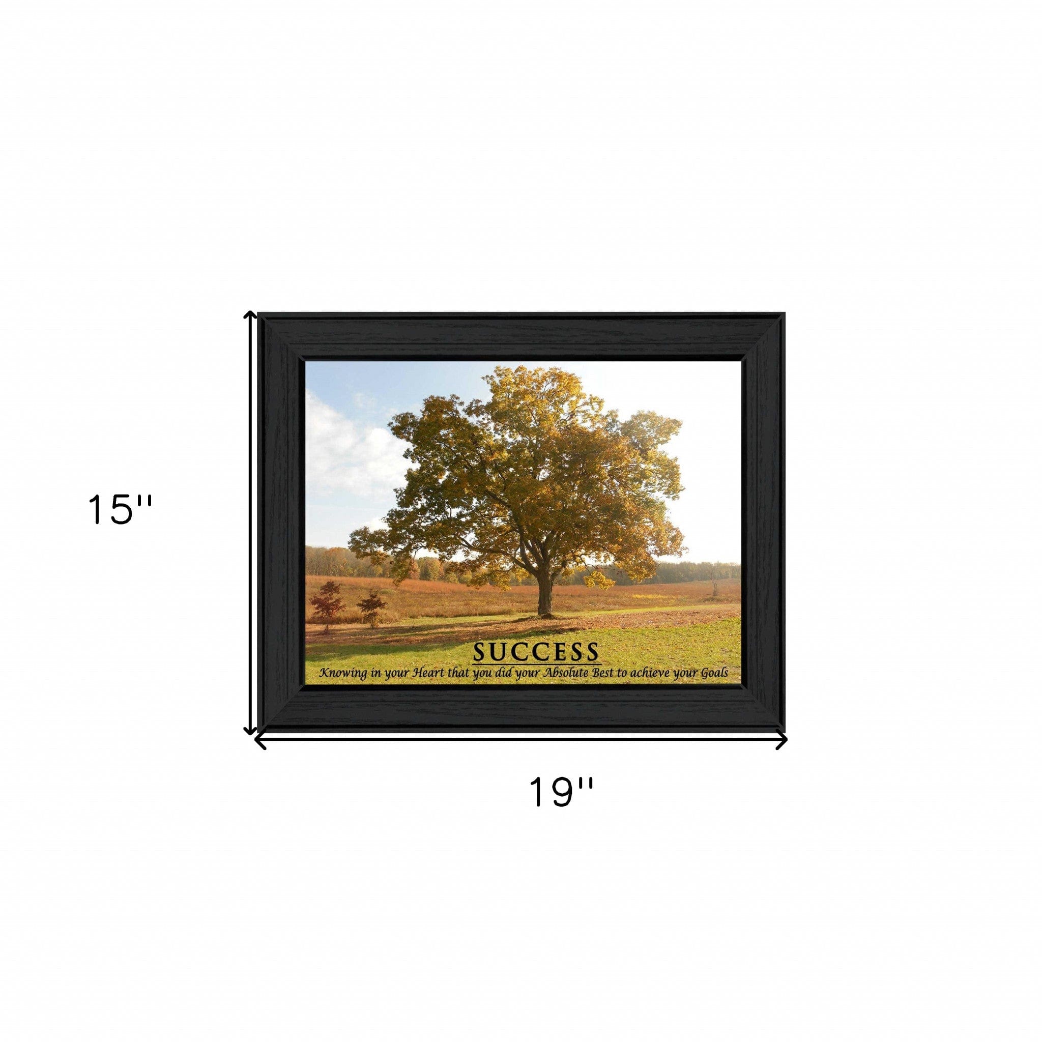 Success 3 Black Framed Print Wall Art - Homeroots