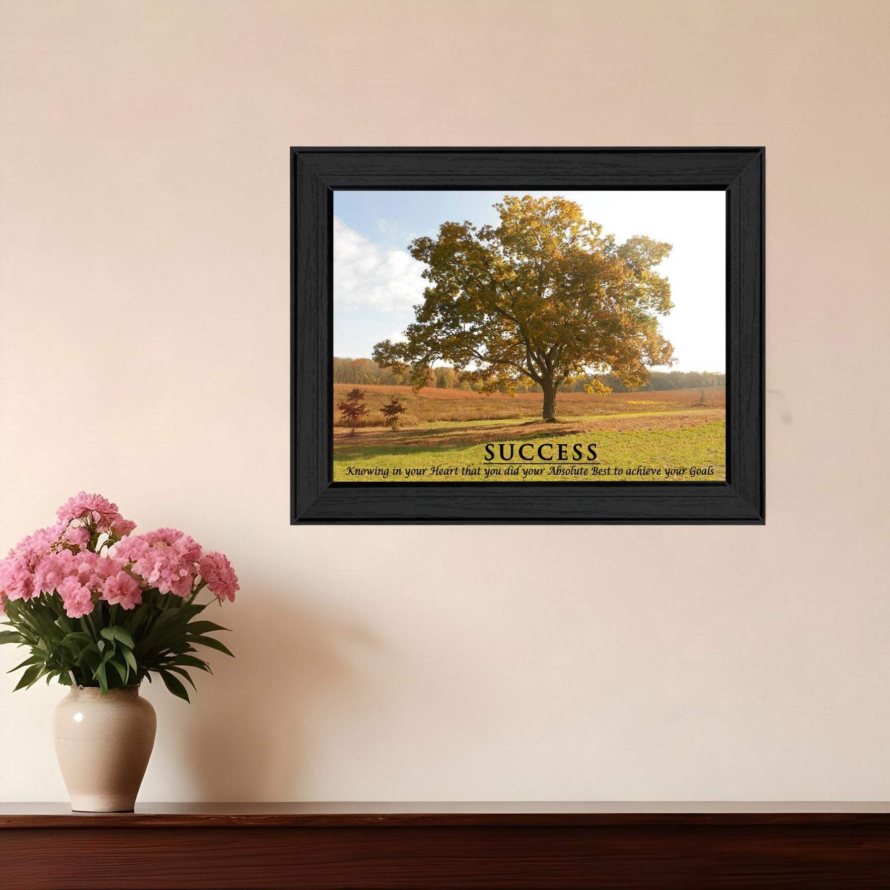 Success 3 Black Framed Print Wall Art - Homeroots - Flyclothing LLC