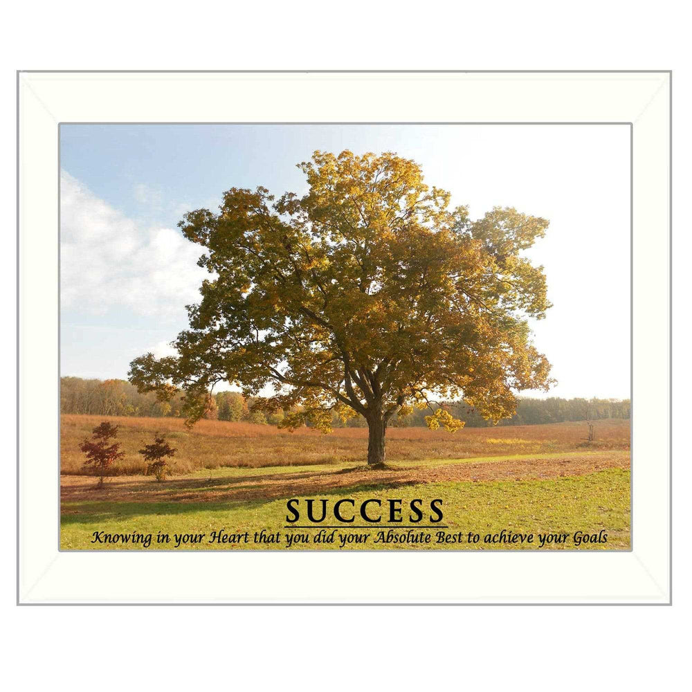 Success 4 White Framed Print Wall Art - Homeroots - Flyclothing LLC