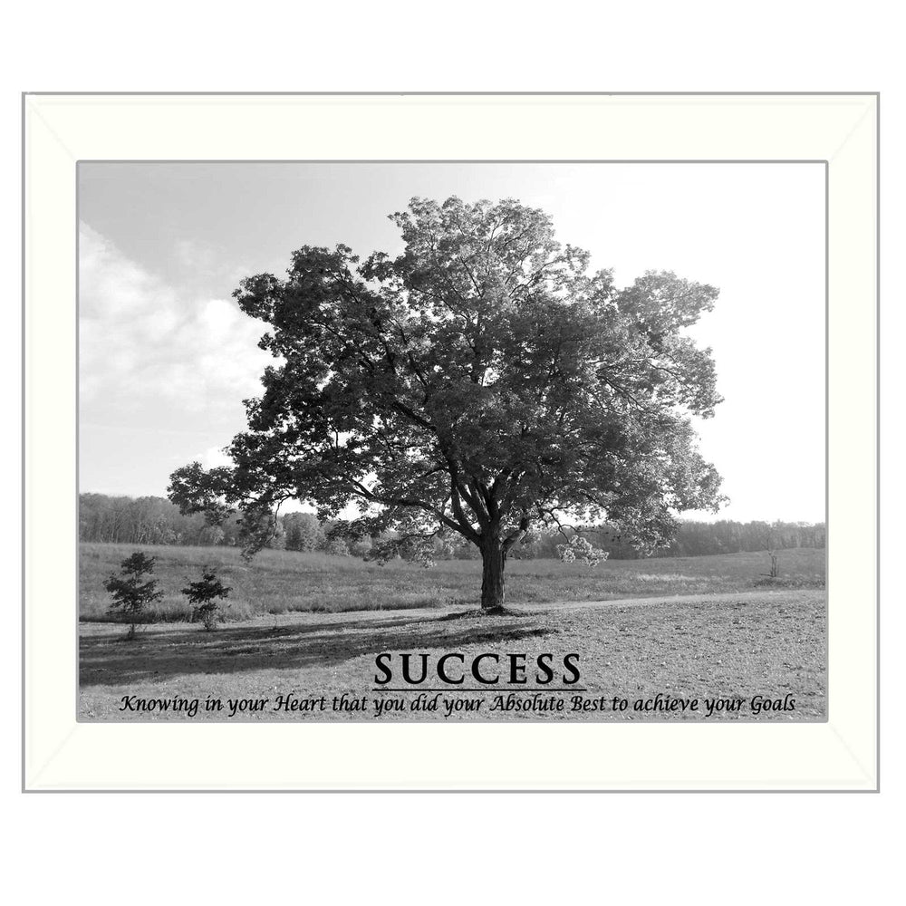 Success 6 White Framed Print Wall Art - Homeroots