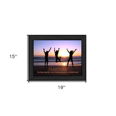 Teamwork 3 Black Framed Print Wall Art