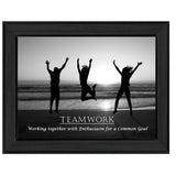 Teamwork 5 Black Framed Print Wall Art - Homeroots