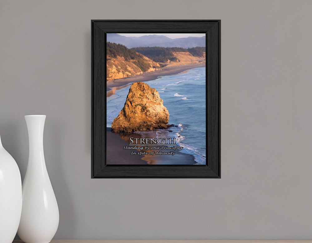 Strength 4 Black Framed Print Wall Art - Homeroots