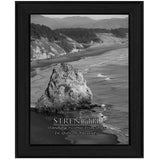 Strength 6 Black Framed Print Wall Art - Homeroots