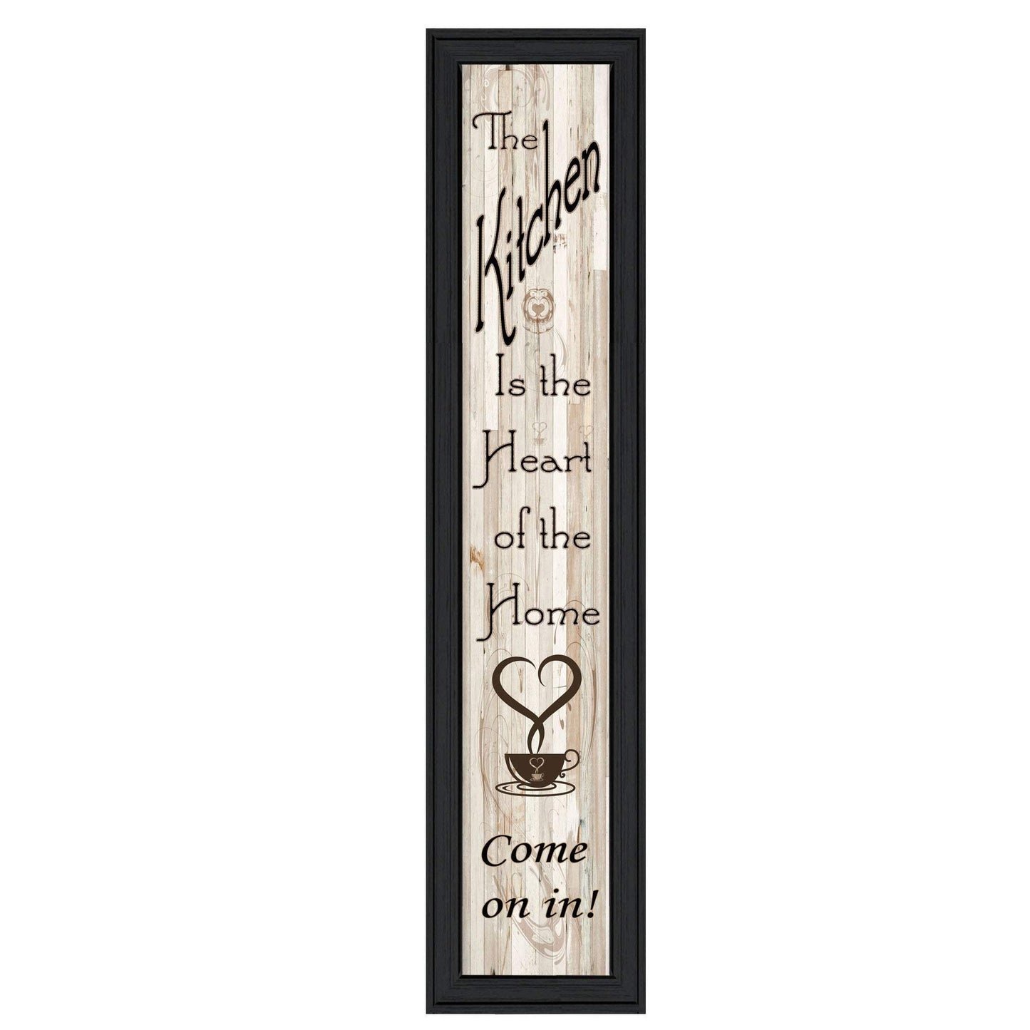 Kitchen Is The Heart of The Home 8 Black Framed Print Kitchen Wall Art - Homeroots - Flyclothing LLC