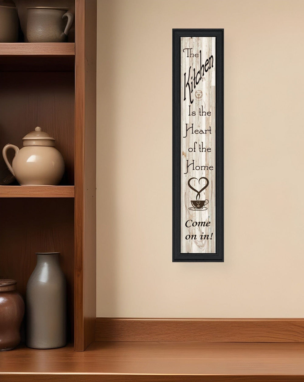 Kitchen Is The Heart of The Home 8 Black Framed Print Kitchen Wall Art - Homeroots