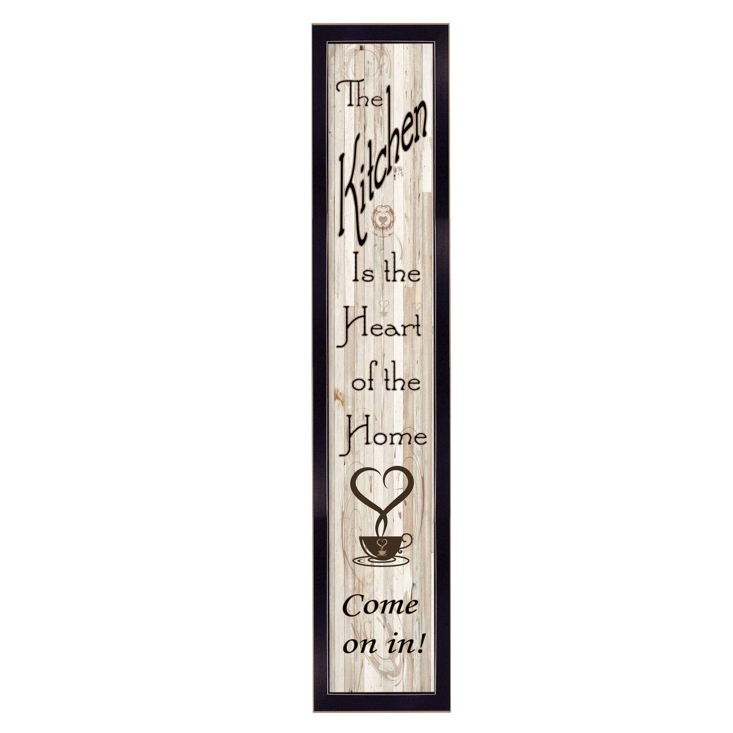 Kitchen Is The Heart of The Home 9 Black Framed Print Kitchen Wall Art - Homeroots - Flyclothing LLC