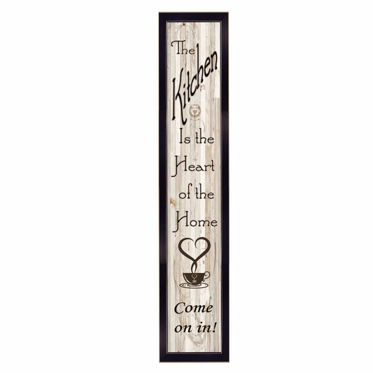 Kitchen Is The Heart of The Home 9 Black Framed Print Kitchen Wall Art - Homeroots - Flyclothing LLC