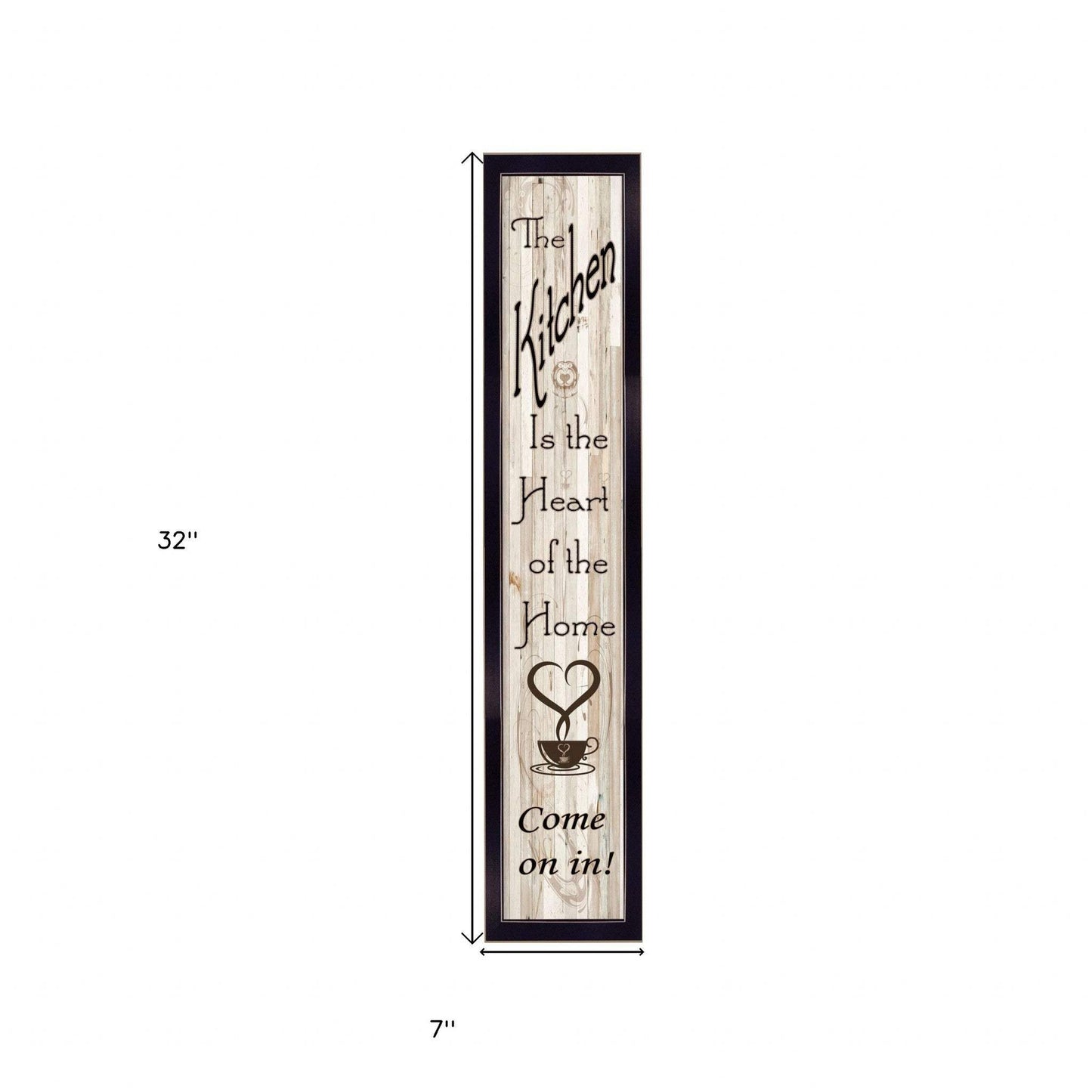 Kitchen Is The Heart of The Home 9 Black Framed Print Kitchen Wall Art - Homeroots - Flyclothing LLC