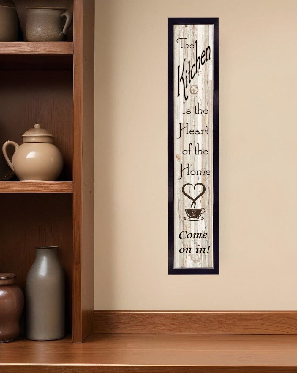 Kitchen Is The Heart of The Home 9 Black Framed Print Kitchen Wall Art - Homeroots