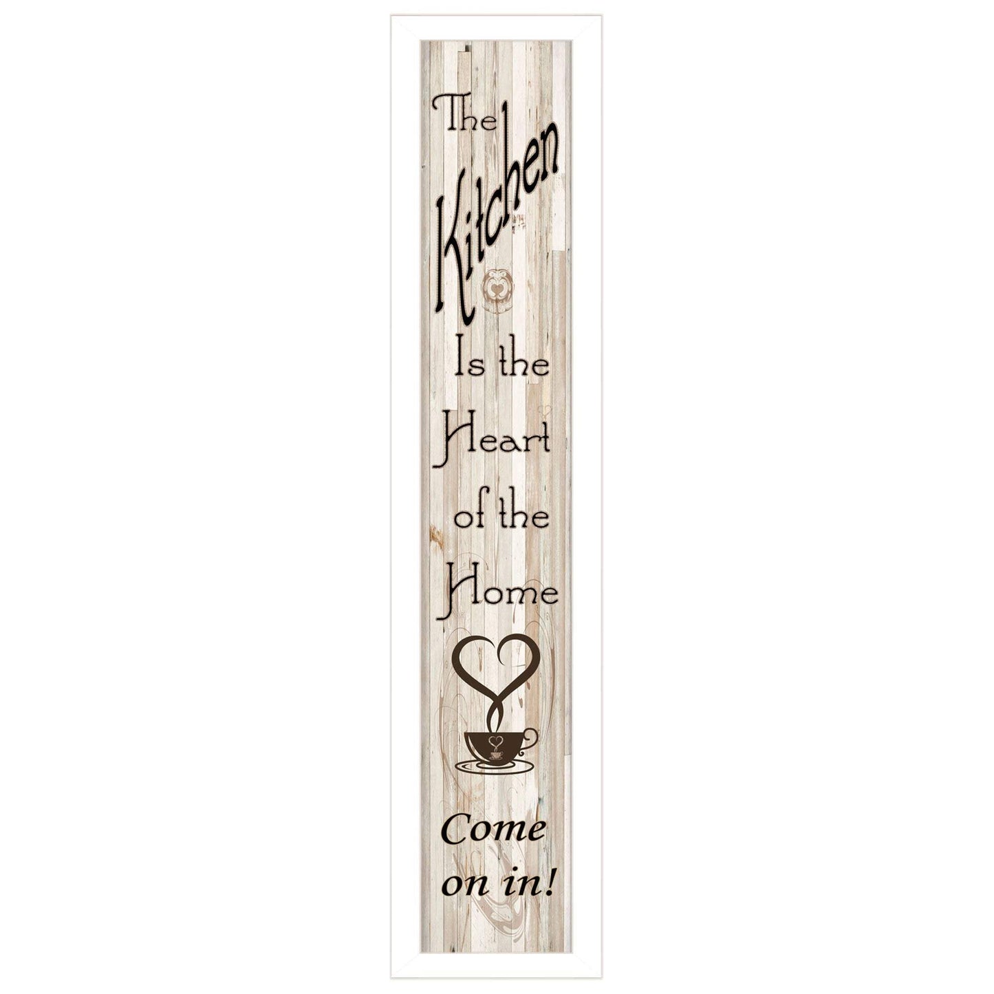 Kitchen Is The Heart of The Home 10 White Framed Print Kitchen Wall Art - Homeroots - Flyclothing LLC