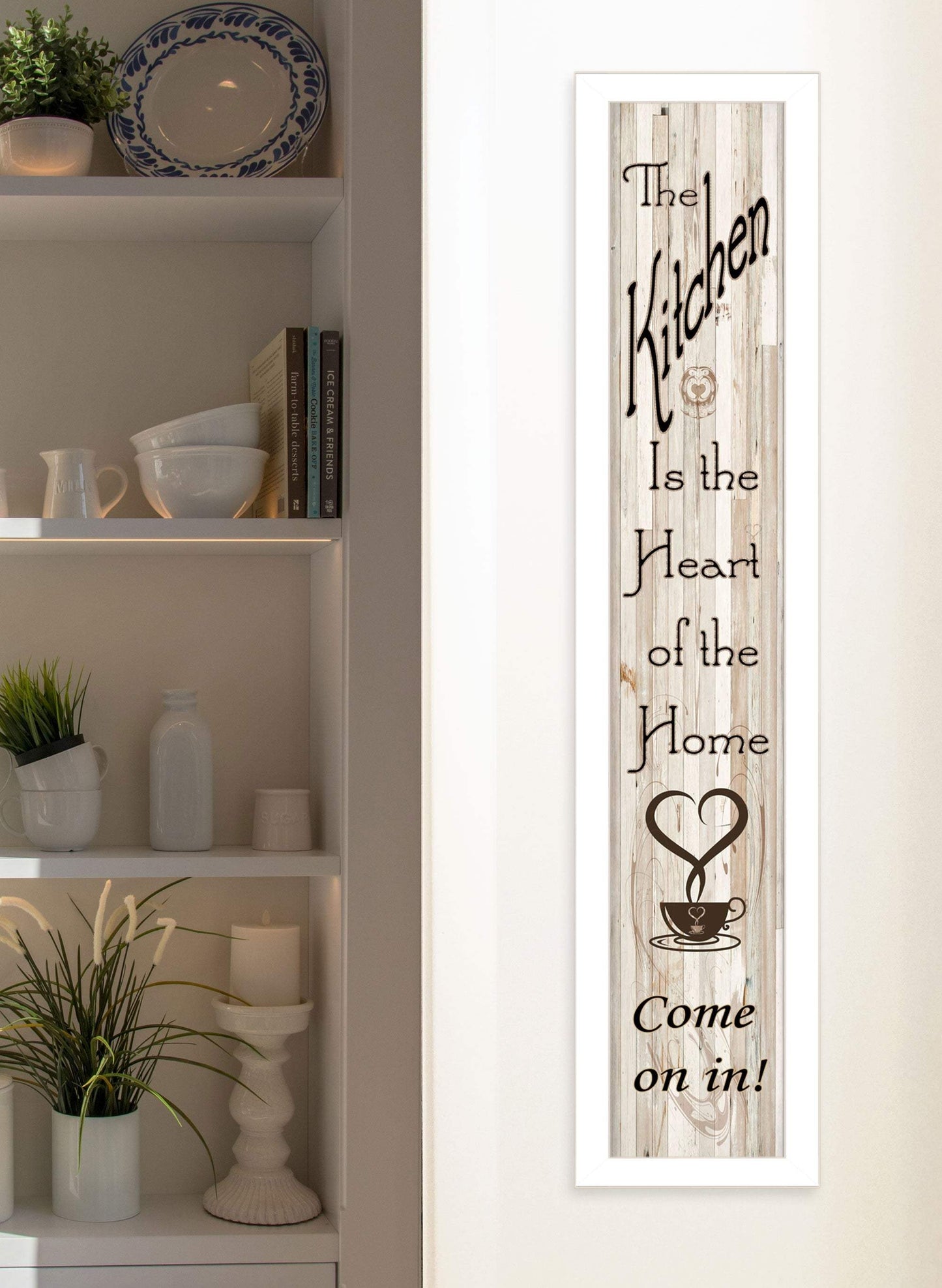 Kitchen Is The Heart of The Home 10 White Framed Print Kitchen Wall Art - Homeroots - Flyclothing LLC