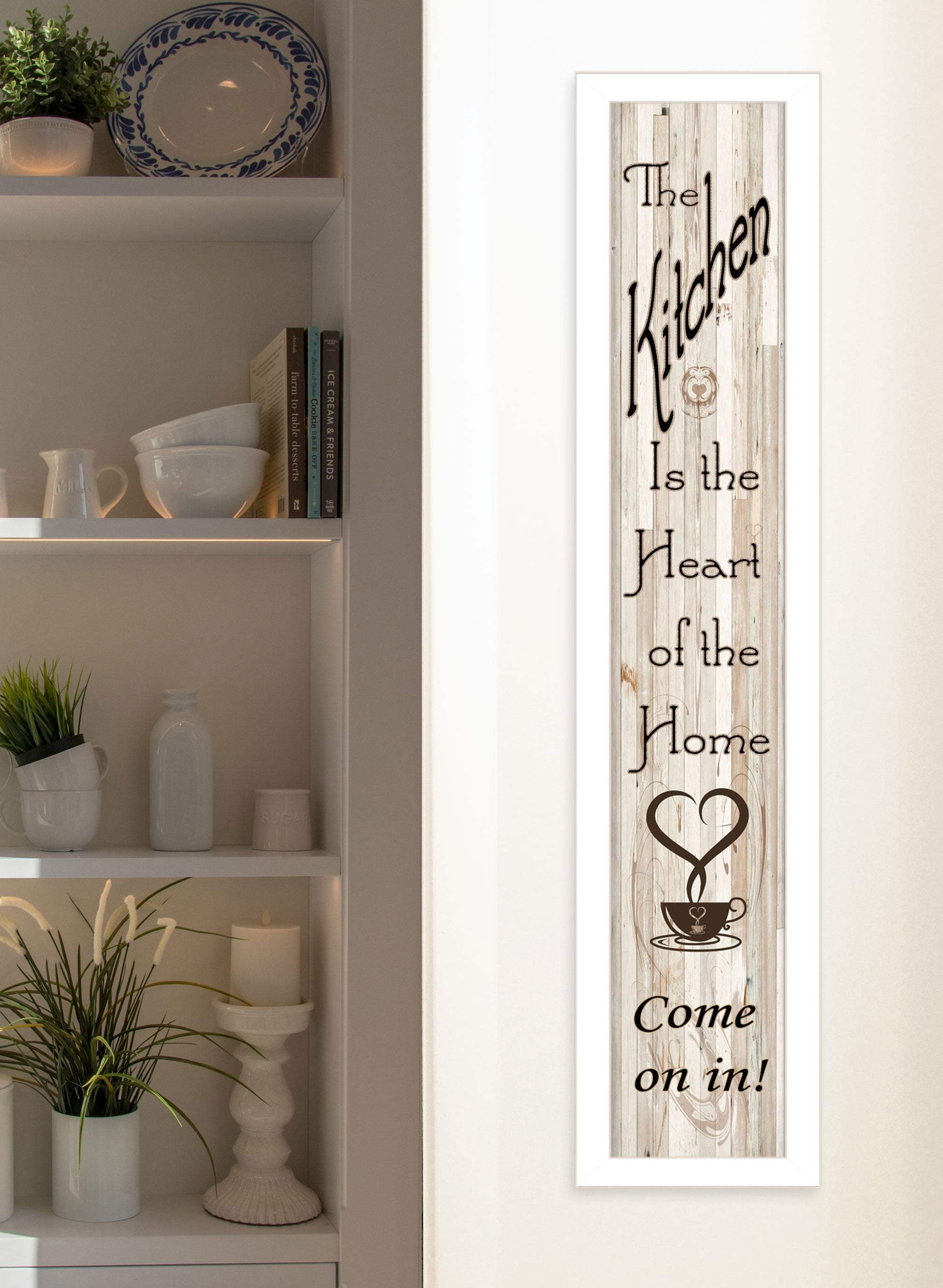 Kitchen Is The Heart of The Home 10 White Framed Print Kitchen Wall Art - Homeroots - Flyclothing LLC