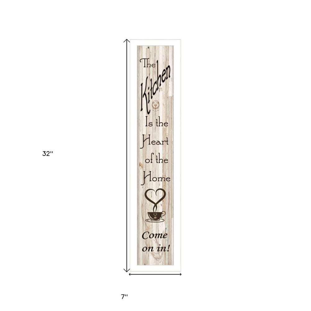 Kitchen Is The Heart of The Home 10 White Framed Print Kitchen Wall Art - Homeroots - Flyclothing LLC