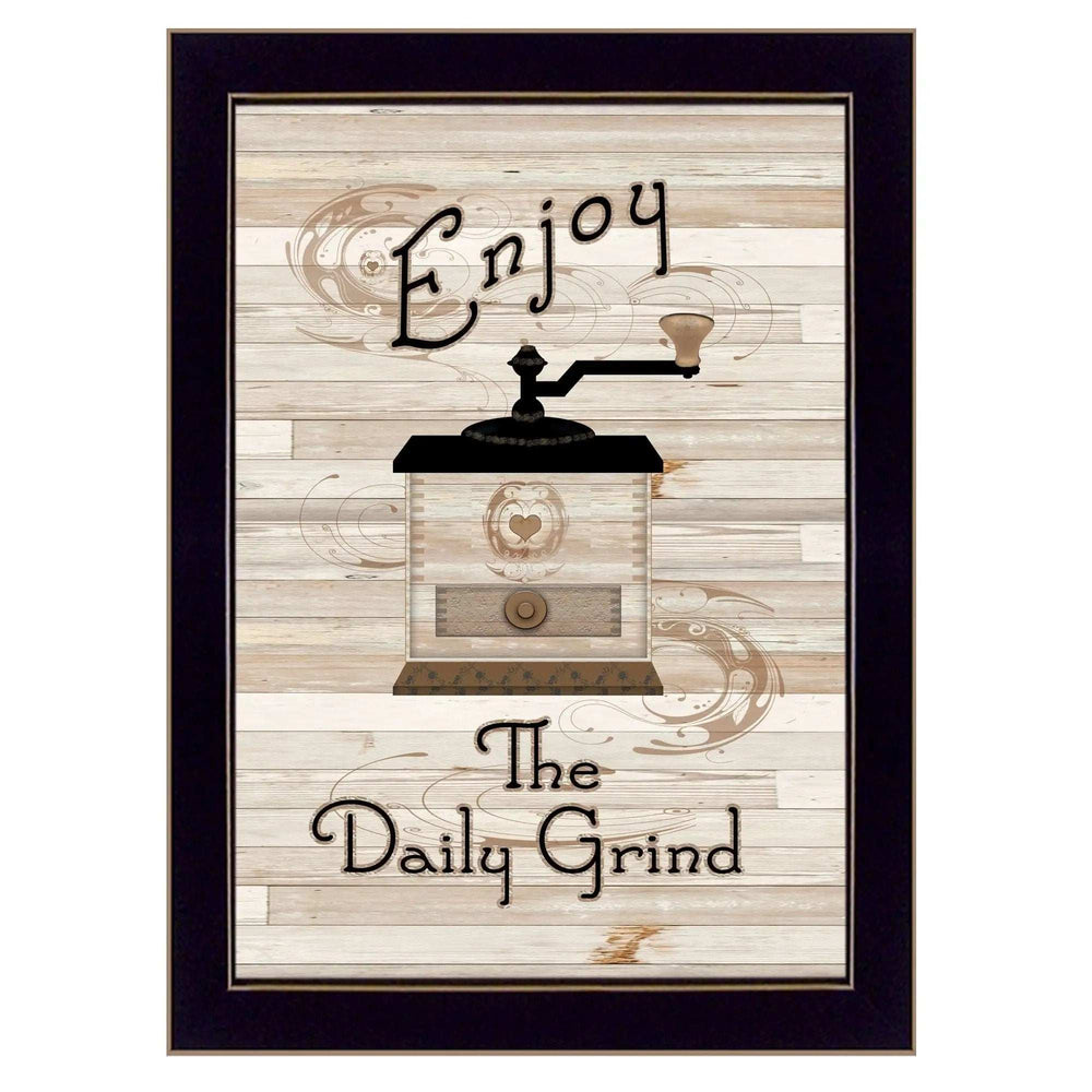 The Daily Grind 3 Black Framed Print Kitchen Wall Art - Homeroots - Flyclothing LLC