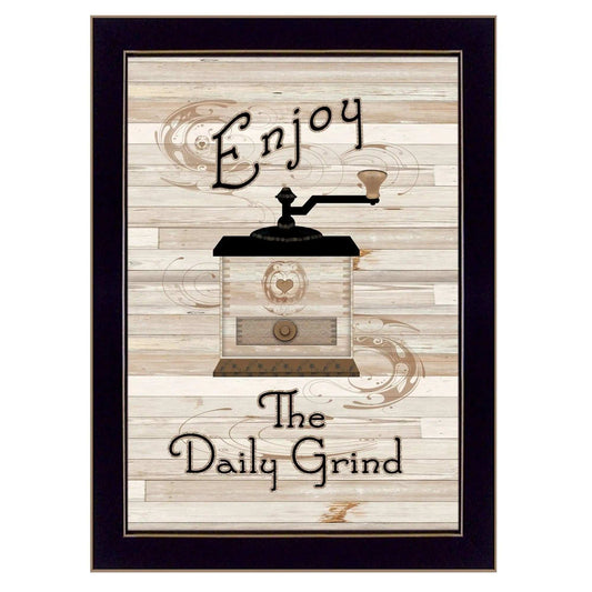 The Daily Grind 3 Black Framed Print Kitchen Wall Art - Homeroots - Flyclothing LLC