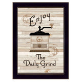 The Daily Grind 3 Black Framed Print Kitchen Wall Art - Homeroots