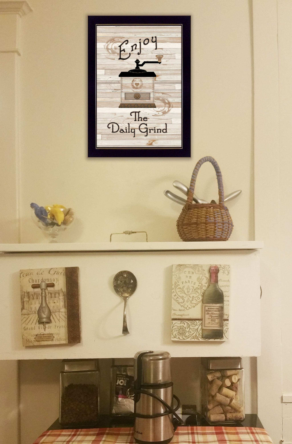 The Daily Grind 3 Black Framed Print Kitchen Wall Art - Homeroots - Flyclothing LLC