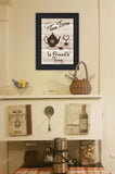 Tea Time 2 Black Framed Print Kitchen Wall Art - Homeroots