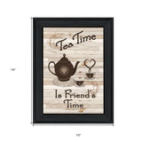 Tea Time 2 Black Framed Print Kitchen Wall Art - Homeroots - Flyclothing LLC