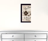 Tea Time 3 Black Framed Print Kitchen Wall Art - Homeroots
