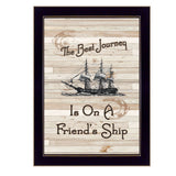 Friendship Journey 2 Black Framed Print Wall Art - Homeroots