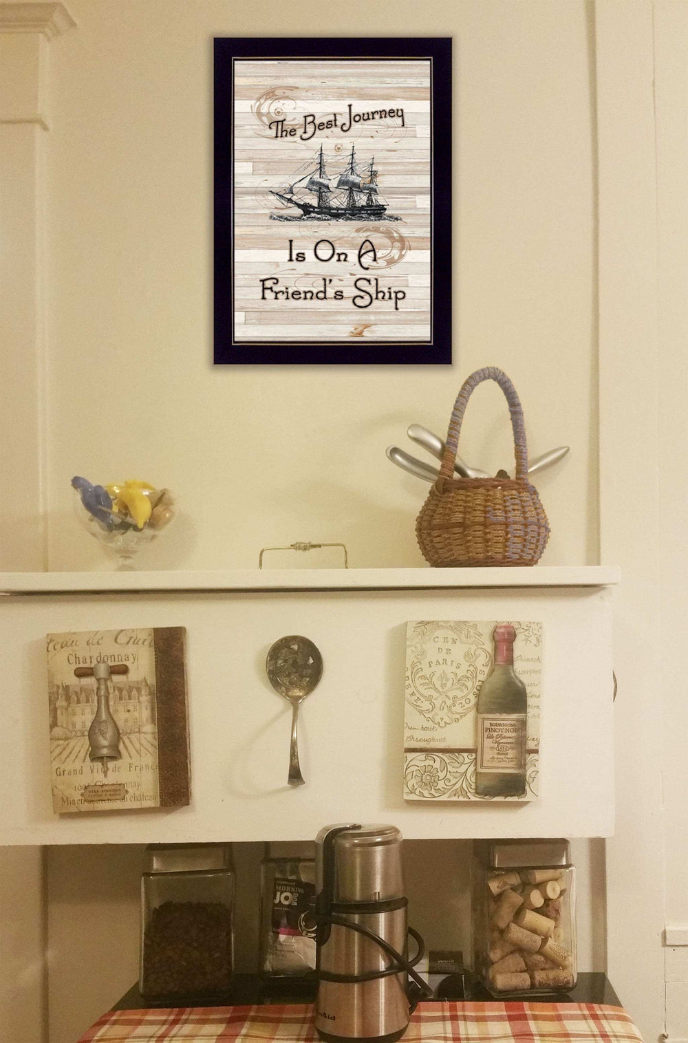 Friendship Journey 2 Black Framed Print Wall Art - Homeroots - Flyclothing LLC