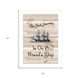 Friendship Journey 3 White Framed Print Wall Art - Homeroots - Flyclothing LLC