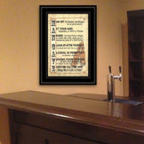 Man Up 1 Black Framed Print Wall Art - Homeroots - Flyclothing LLC