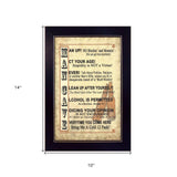 Man Up 2 Black Framed Print Wall Art - Homeroots - Flyclothing LLC