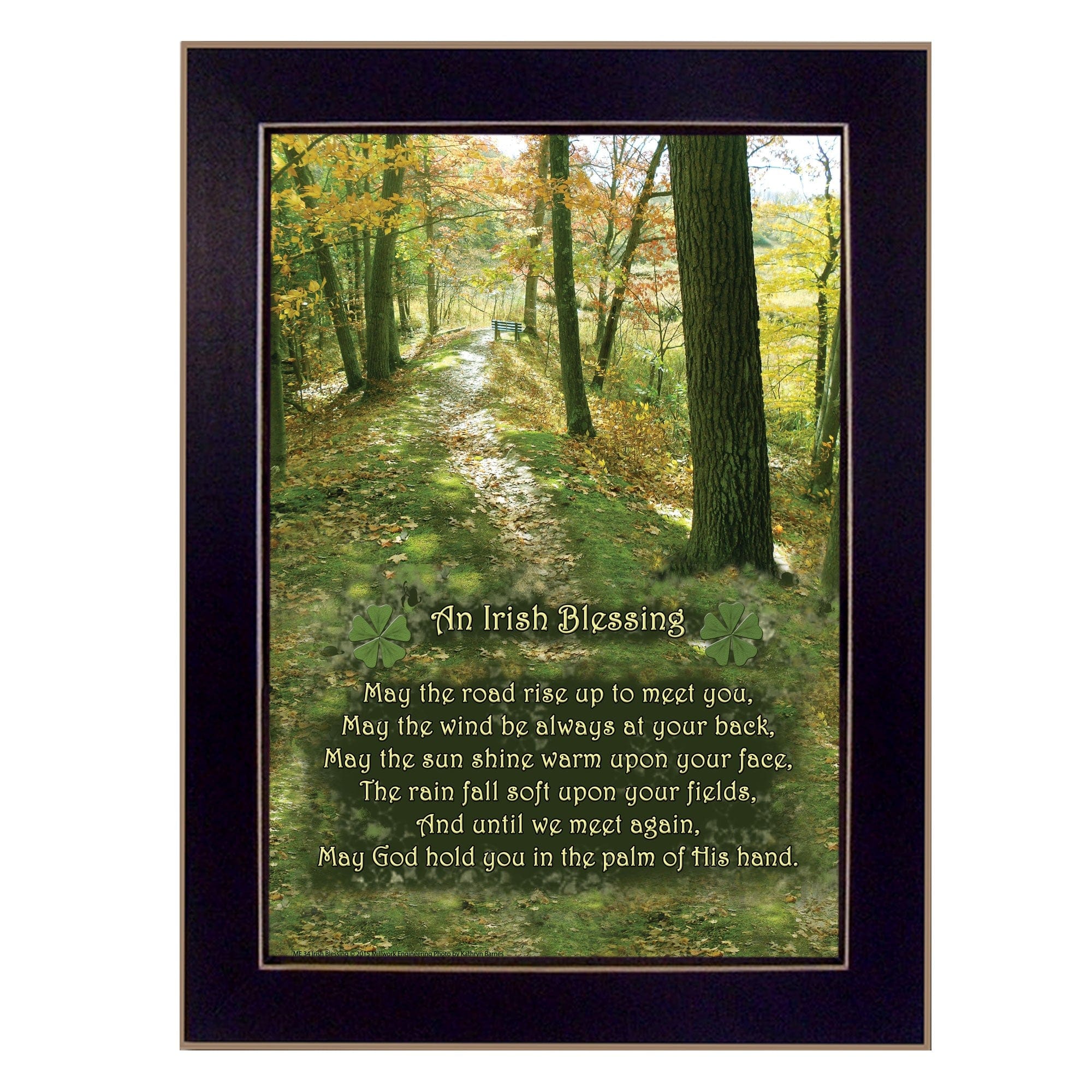 Irish Blessing 3 Black Framed Print Wall Art - Homeroots
