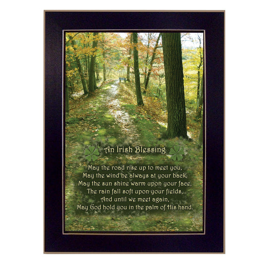 Irish Blessing 3 Black Framed Print Wall Art - Homeroots