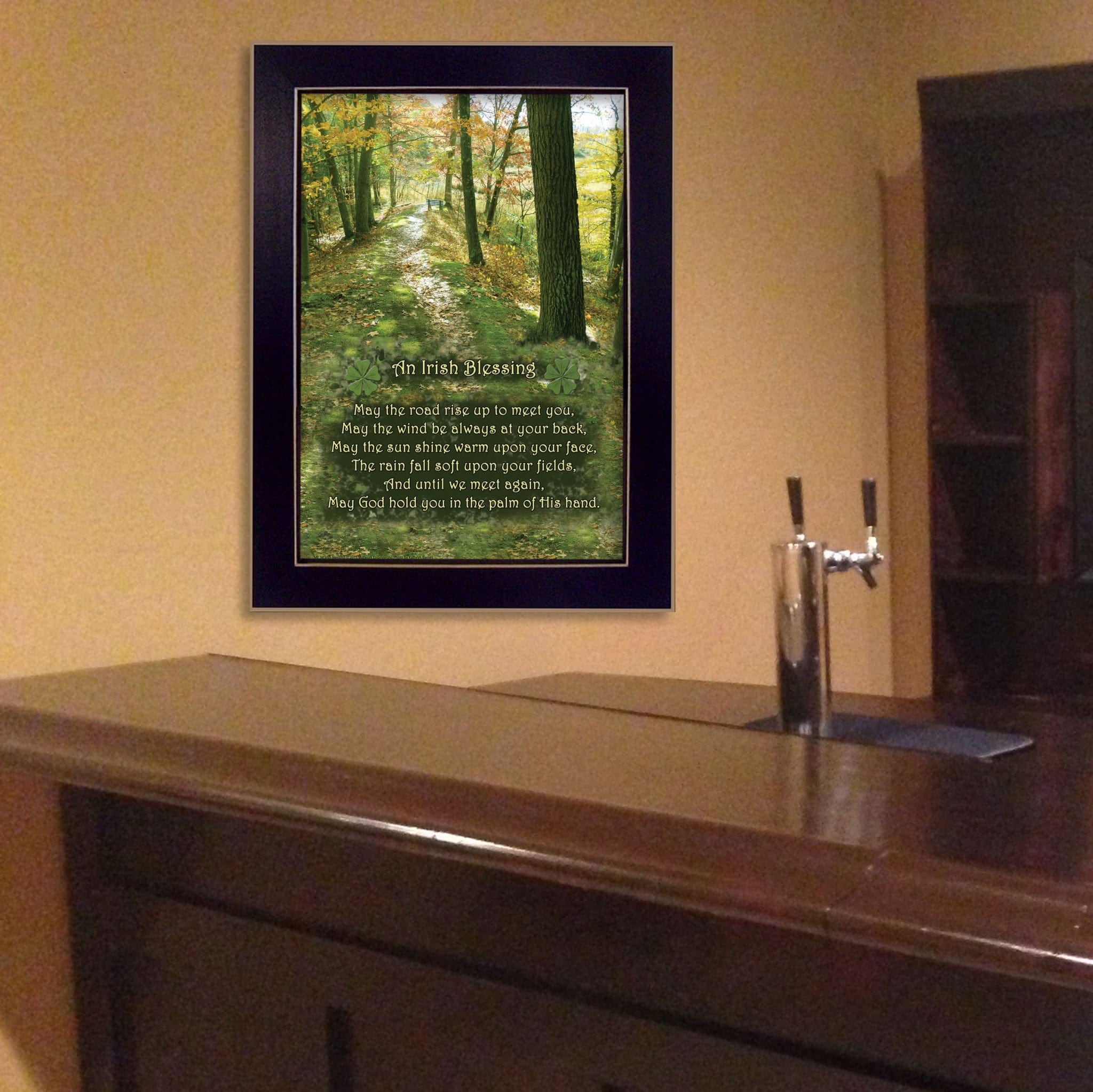 Irish Blessing 3 Black Framed Print Wall Art - Homeroots