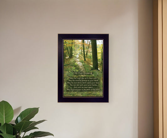 Irish Blessing 3 Black Framed Print Wall Art - Homeroots