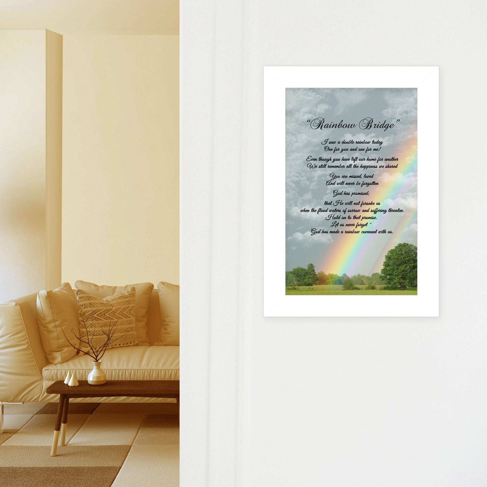 Rainbow Bridge 2 White Framed Print Wall Art - Homeroots - Flyclothing LLC