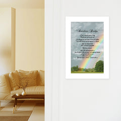 Rainbow Bridge 2 White Framed Print Wall Art - Homeroots