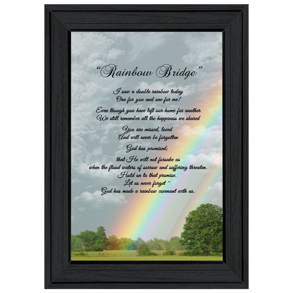 Rainbow Bridge 3 Black Framed Print Wall Art - Homeroots - Flyclothing LLC