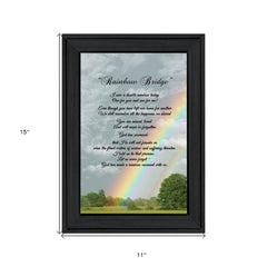 Rainbow Bridge 3 Black Framed Print Wall Art - Homeroots