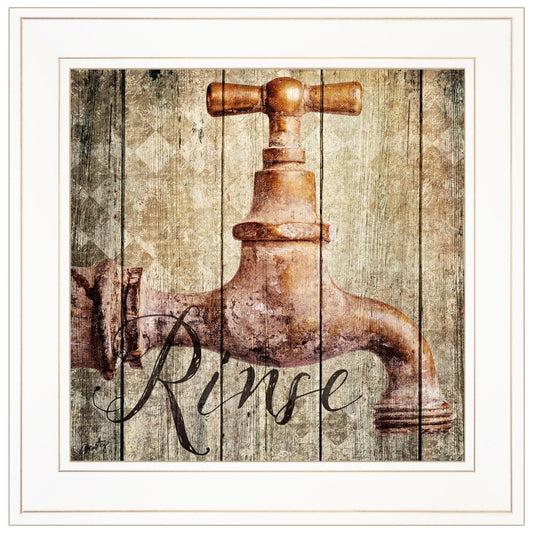 Rinse 1 White Framed Print Wall Art - Homeroots