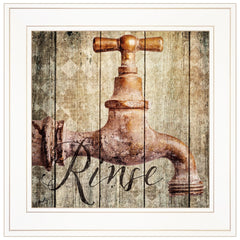 Rinse 1 White Framed Print Wall Art - Homeroots