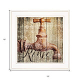 Rinse 1 White Framed Print Wall Art - Homeroots - Flyclothing LLC