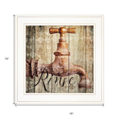 Rinse 1 White Framed Print Wall Art - Homeroots